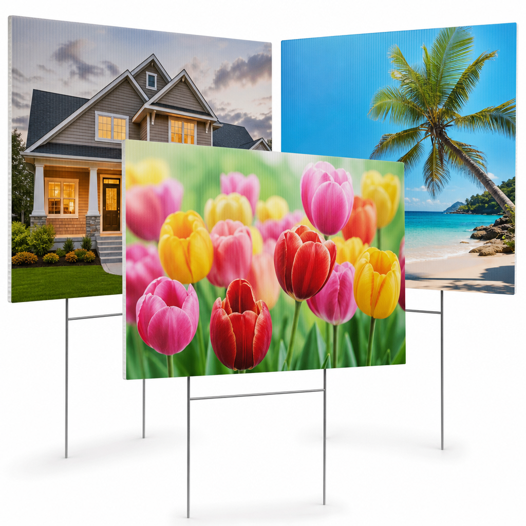 Yard Signs 24×36" Coroplast — 50 Qty