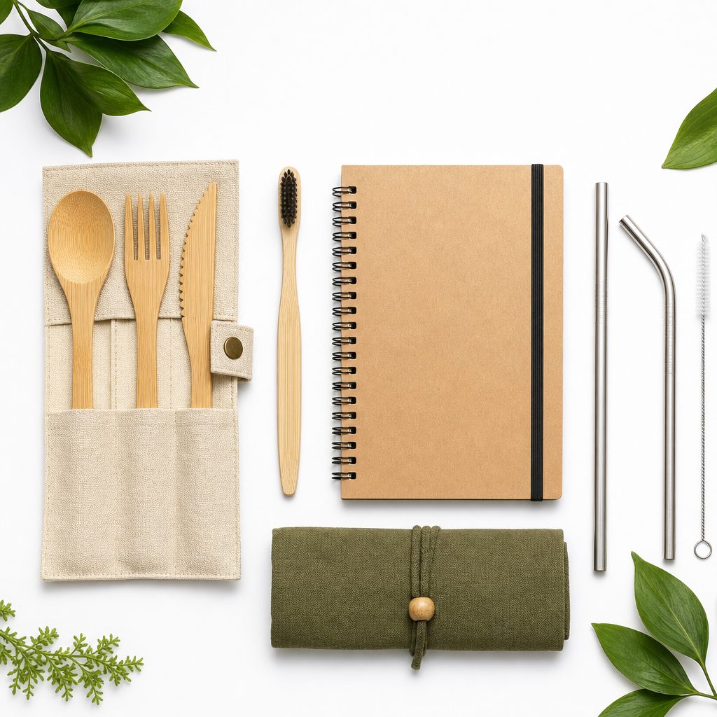 Bamboo Utensil Set — Sustainable Branded